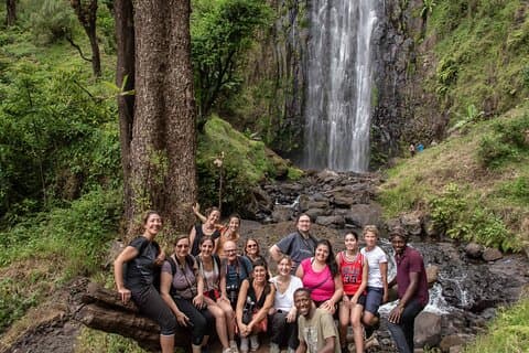 タンザニアのマテルニ滝とコーヒーツアーへの日帰り旅行