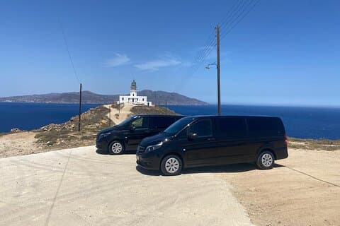 Aeroporto di Mykonos - Trasferimenti portuali - da/per punto a punto per ogni località