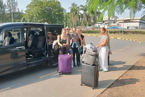 From Mombasa Airport: Diani transfer in a minivan (5 pax)