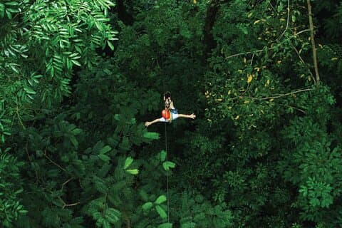 Zipline 18 Platforms at Hanuman World