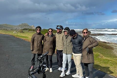 Cycle de vélo électrique de la péninsule du Cap avec véhicule - Visite privée