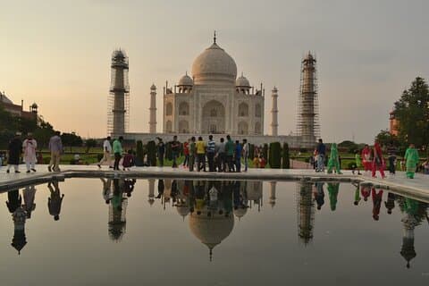 Tour privato di un giorno al Taj Mahal da Delhi con trasporto