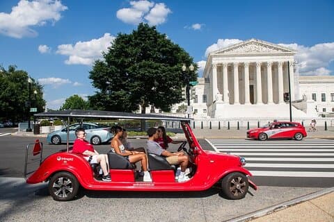DC Monuments & Capitol Hill Hoogtepunten Tour met elektrische winkelwagen