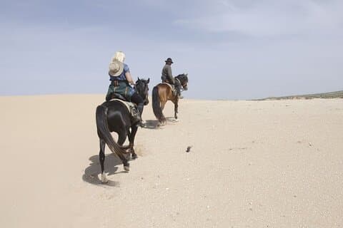Randonnée à cheval d'une journée avec nuitée sous tente berbère