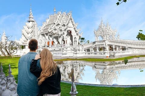 Chiang Rai Temple och Tea Plantation Privat rundtur från Chiang Mai