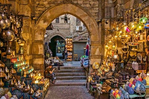 Khan El Khalili Bazaar och El Moez Street Tour