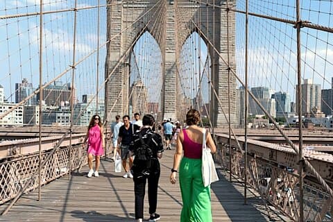 New York City Brooklyn Bridge Zelfgeleide game en tour