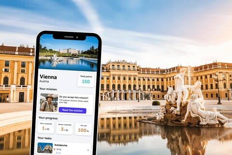 Wenen Verkenning Privé Spel en Stadstour op je Telefoon
