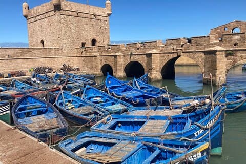 Dagstur till Essaouira från Marrakech – medina, strand och skaldjur