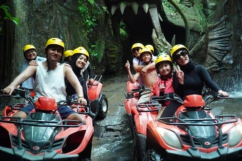 Bali ATV Quad Bike Through Tunnel and Waterfall