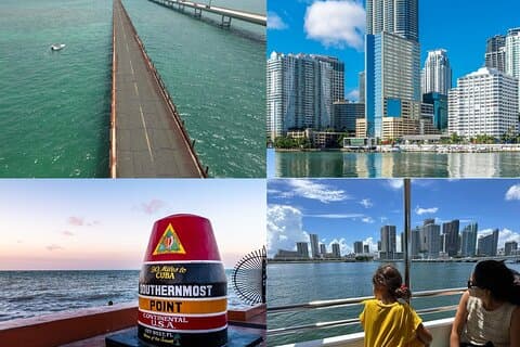 Miami to Key West Tour de ônibus e Miami Boat Tour - 2 Combo Tour