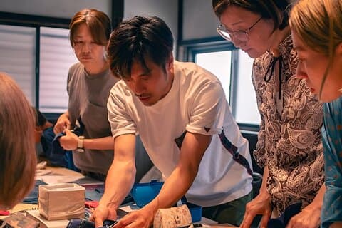 Taller de artesanía japonesa Sashiko para grupos pequeños en Osaka