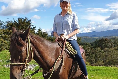 Ridning i Medellín-fjellene