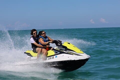 Skärmsegling och vattenskoter i Montego Bay