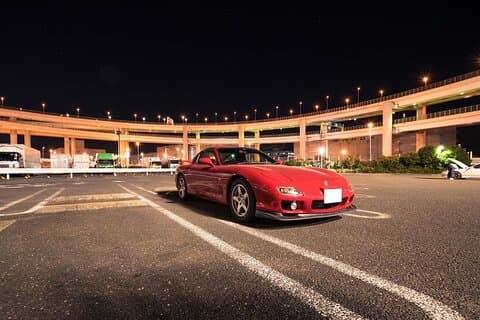 RX-7 FD Daikoku Car Meet JDM Experience (Notturno)