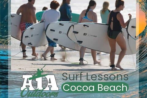 Aulas de surf em Port Canaveral e Cocoa Beach e aluguel de prancha