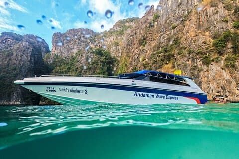 Høyhastighetstransport fra Phuket til Phi Phi Island med hurtigbåt