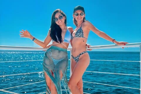 Luxury Cozumel Catamaran: Snorkel, Beach Club & Relaxation