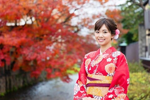 Kyoto 1day 100% silk of traditional. Kimono Rental Experience
