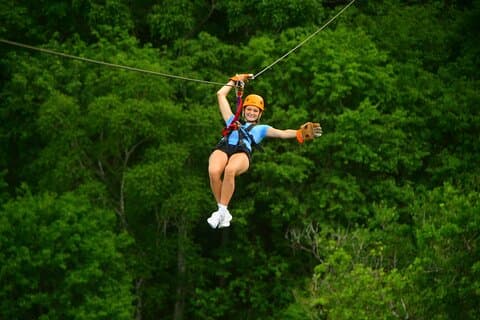 Jaco Beach Zip Line, hengende broer, Tarzan sving og lastebiltur