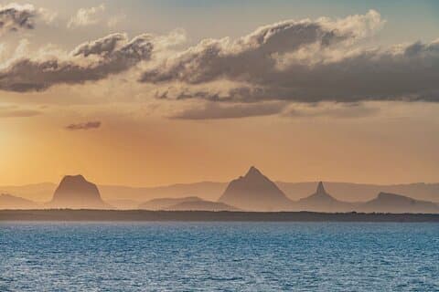 Crucero al atardecer por la bahía de Moreton
