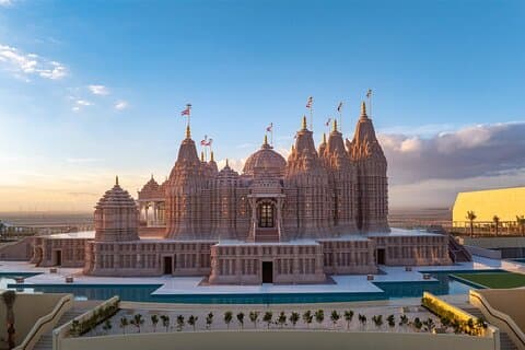 Privétour door Abu Dhabi, Grote Moskee en Baps-tempel