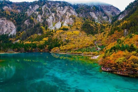 Privat dagstur til Jiuzhaigou Park med Bullet Train fra Chengdu
