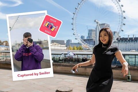 Privates Fotoshooting außerhalb des London Eye