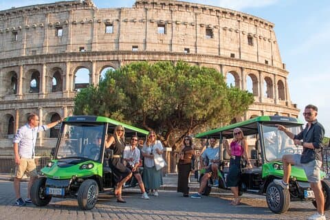 Glissez à travers Rome sur un panier de golf Aventure