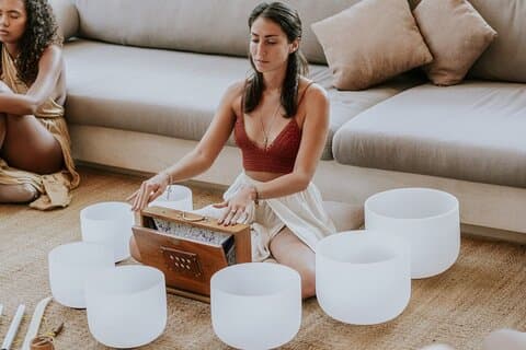 Reiki y sanación sonora con cuencos de cristal