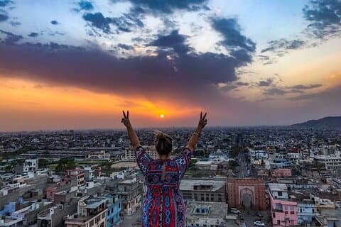 Visite du fort de Jaipur Nahargarh au coucher du soleil et en ville nocturne