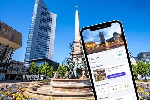 Leipzig Exploration Game og City Tour på telefonen din
