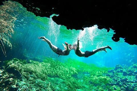 Underjordisk Cenotes snorkeltur med maya-snack