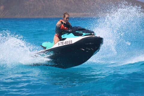 Jetski-aktivitet til Lobos Island fra Corralejo