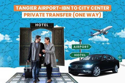 Envejs lufthavnstransfer fra Tangier Ibn Battuta til centrum