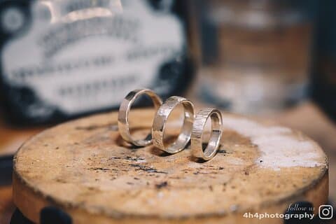 Dublin Jewellery Forge a Hammered Silver ring: George Street