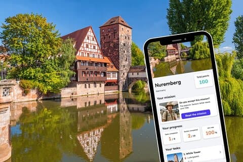 携帯電話で楽しめるニュルンベルク探検ゲームと市内観光