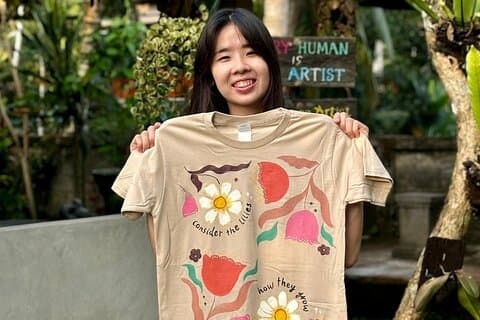 バリ島でのTシャツアート体験