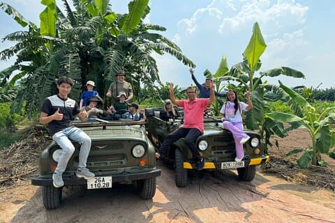 Excursion en Jeep au delta du fleuve Rouge à Hanoi Explorez le village rural et les rizières