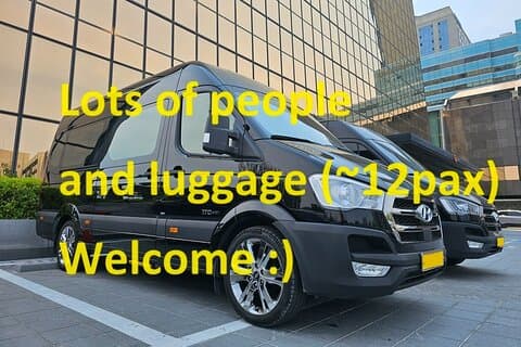 Transfert privé de Séoul à Incheon Cruise Terminal (12 pax)