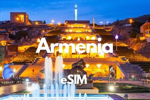 Armenia Data eSIM from 0.5GB daily to 50GB 30 Days