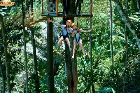 Lengste Seaview Zipline 42-plattform i Phuket