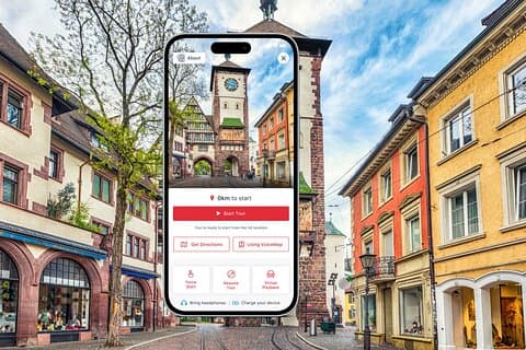 Passeio a pé autoguiado pela Cidade Velha de Freiburg