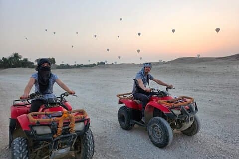 Quad bike safari experience mountains in Luxor
