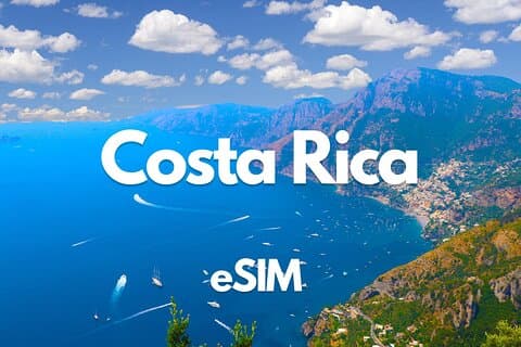 Costa Rica Daten eSIM von 0,5 GB täglich bis 20 GB 30 Tage