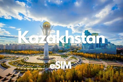 Kazakhstan Data eSIM: 0.5GB / jour à 50GB 30 jours (livraison instantanée)