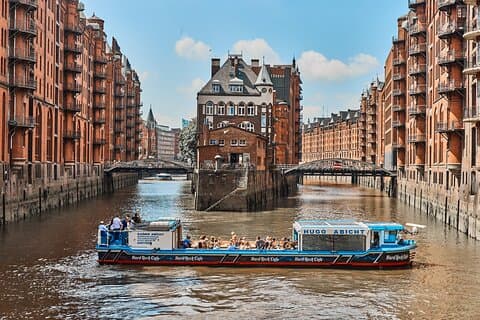 Passeio de 90 minutos pelo porto através de Speicherstadt em Hamburgo