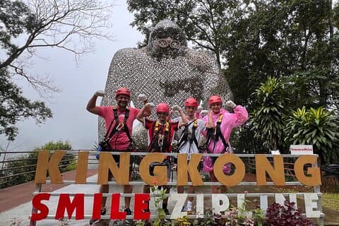 Chiang mai privat tur Zipline Mae Kam Pong och Nature Hotspring