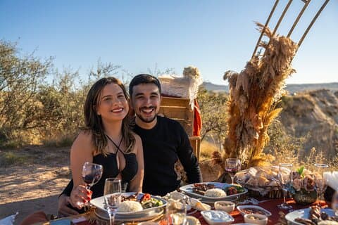 Privates Abendessen in Kappadokien mit Blick auf die Feenkamine