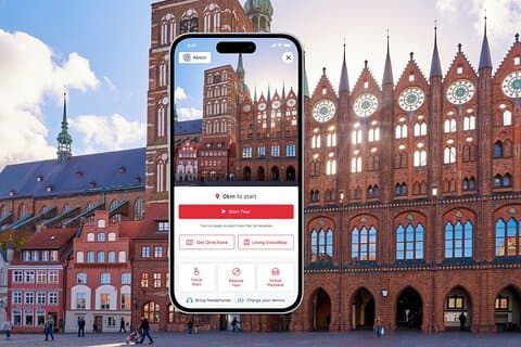 Visita guiada por áudio ao centro histórico de Stralsund com os destaques da cidade
